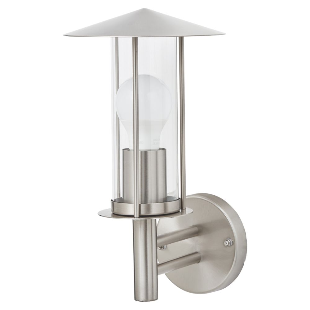 LAP CHIGNIK Outdoor Wall Light Stainless Steel Screwfix
