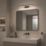 Eglo Galenzana-E 400mm LED Bathroom Mirror Light Black 7.4W 900lm