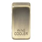 Knightsbridge 'WINE COOLER' Switch Cover Antique Brass