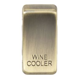 Knightsbridge 'WINE COOLER' Switch Cover Antique Brass