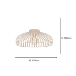 Eglo Mogano 3 430mm Ceiling Light Sandy