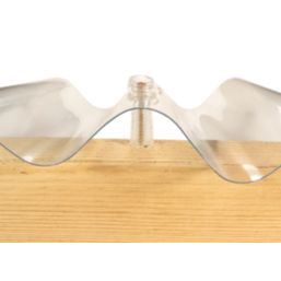 Radmat Building Materials  Roofing Sheet Caps & Spacers Clear 30mm x 20mm 50 Pack