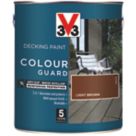 V33 Colour Guard Decking Paint Light Brown 2.5Ltr