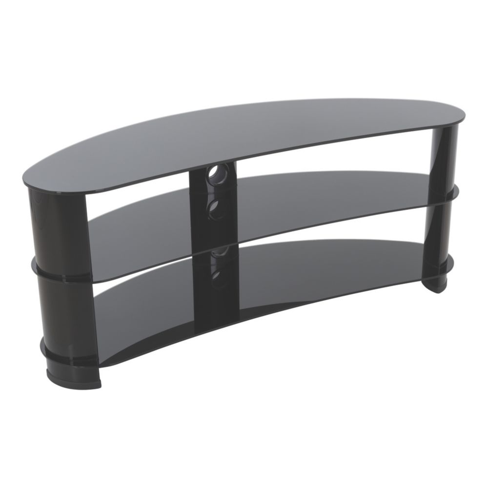 AVF Jelly Bean FS1200CURBB TV Stand Black - Screwfix