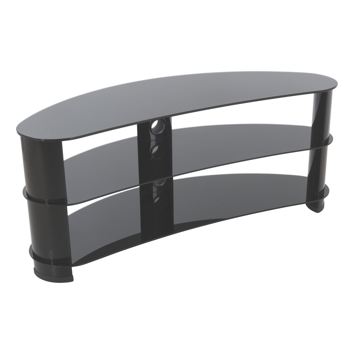 AVF Jelly Bean FS1200CURBB TV Stand Black (228HP)