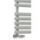 Terma Rolo Towel Designer Towel Rail 755mm x 520mm Grey / Silver 1592BTU