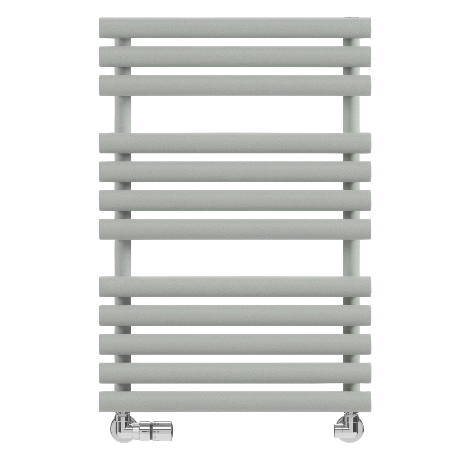 Terma 755mm x 520mm 1592BTU Grey / Silver Flat Designer Towel Radiator (228HR)