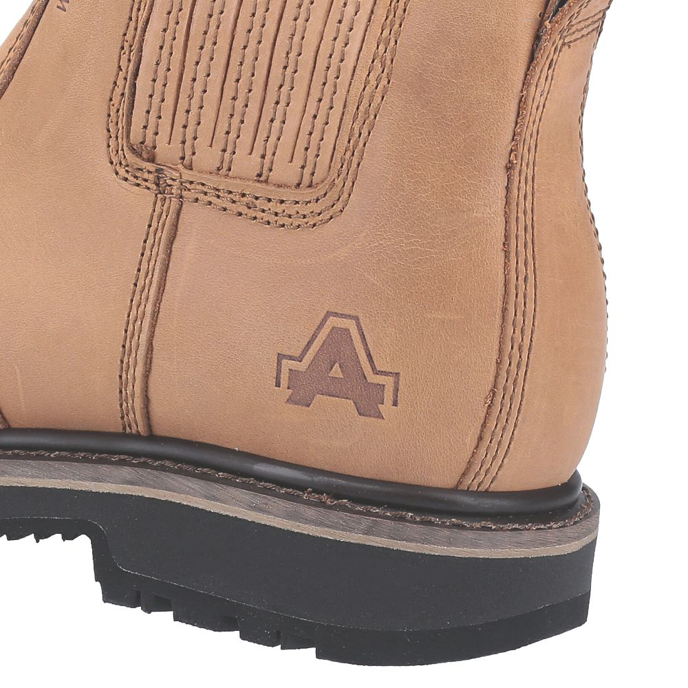 Amblers AS232 Size 6 Tan Waterproof Steel Toe Cap Safety Dealer Boots Screwfix