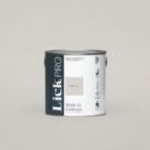 LickPro  2.5Ltr Grey 02 Eggshell Emulsion  Paint