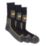 Site Toppan Work Socks Black 3-7 3 Pairs