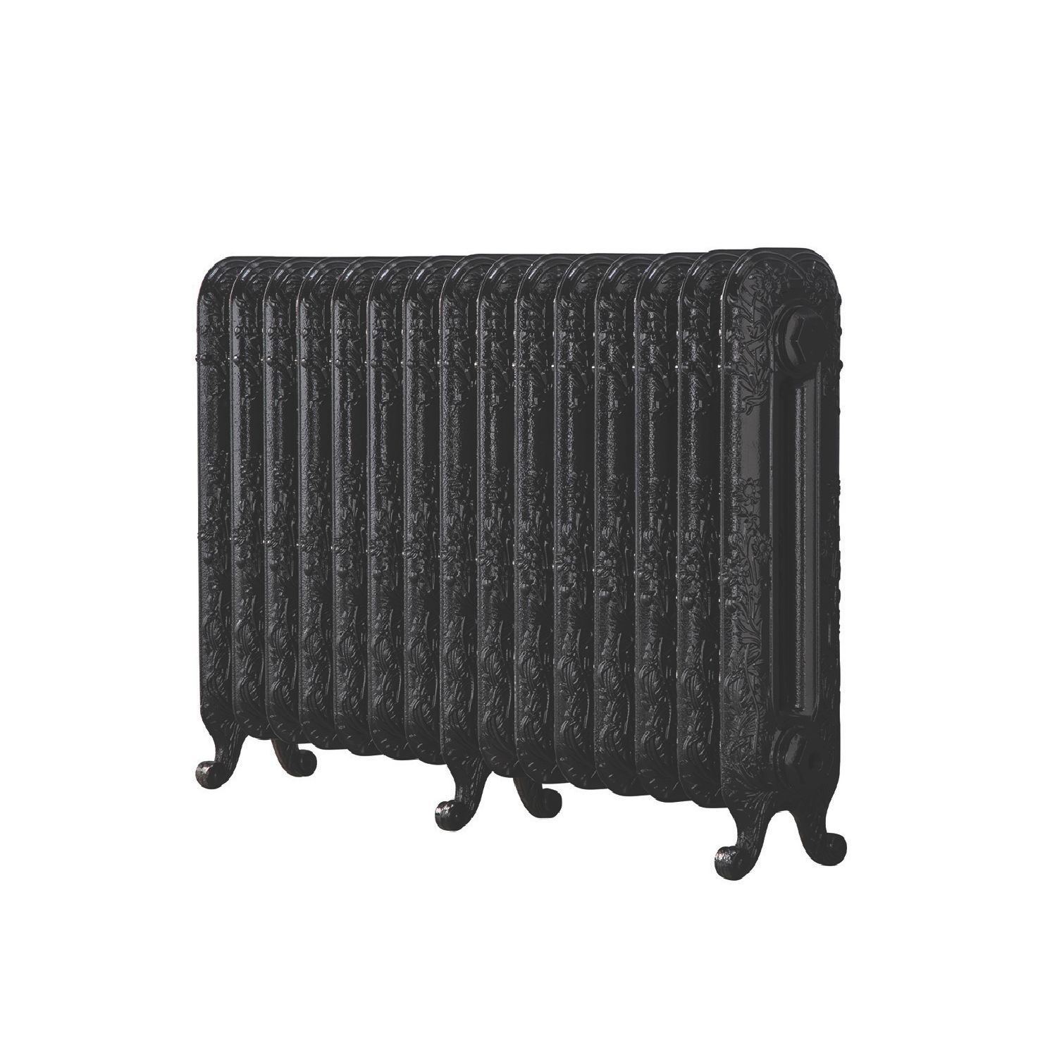 Arroll 597mm x 1009mm 5325BTU Black Cast Iron 2 Column Radiator (228KY)