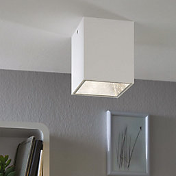 Eglo Polasso LED Ceiling Light White / Silver 3,3W 340lm