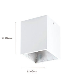 Eglo Polasso LED Ceiling Light White / Silver 3,3W 340lm