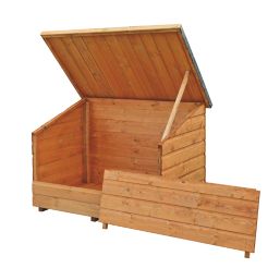 Rowlinson Shiplap 910Ltr 4' x 2' 6" (Nominal) Timber Garden Storage Box