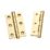 Smith & Locke Polished Brass  Ball Bearing Hinges 75mm x 50.8mm 2 Pack