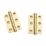 Smith & Locke Polished Brass  Ball Bearing Hinges 75mm x 50.8mm 2 Pack
