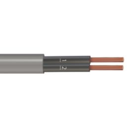 Time 2-Core YY Grey 1mm²  Unscreened Control Cable 1m Coil