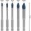 Bosch Expert HEX-9 Hard Ceramic Tile Drill Bit Set 5 Pack