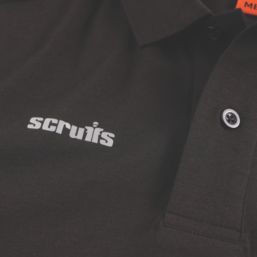Scruffs Trade Tech Moisture Wicking Work Polo Black Small 38" Chest