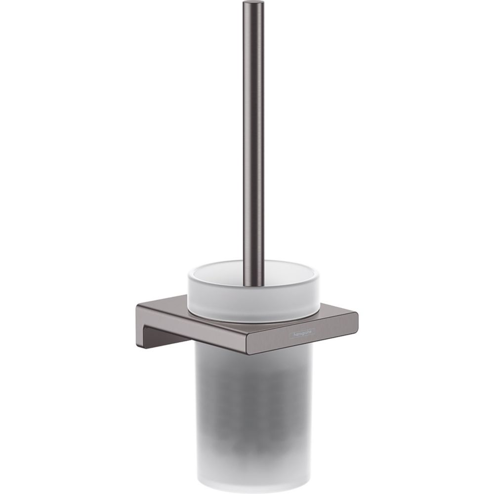 Hansgrohe AddStoris Wall-Mounted Toilet Brush Holder Brushed Black Chrome