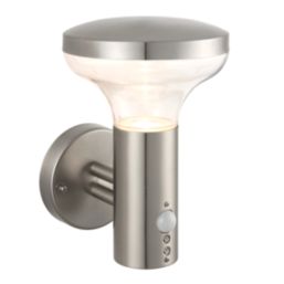 Saxby Roko Outdoor Wall Light With PIR Sensor Brushed Stainless Steel