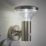 Saxby Roko Outdoor Wall Light With PIR Sensor Brushed Stainless Steel