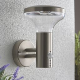 Saxby Roko Outdoor Wall Light With PIR Sensor Brushed Stainless Steel