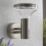 Saxby Roko Outdoor Wall Light With PIR Sensor Brushed Stainless Steel