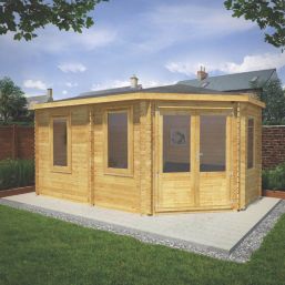 Mercia Corner Lodge Grande 16' x 9' (Nominal) Apex Timber Log Cabin