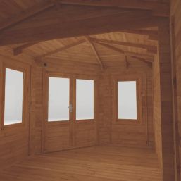 Mercia Corner Lodge Grande 16' x 9' (Nominal) Apex Timber Log Cabin