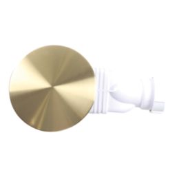Flomasta  Shower Trap Brushed Brass 90mm