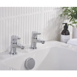 Bristan Quest Pillar Bath Taps 1 Pair - Screwfix