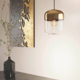 Eglo Maryvilla Pendant Light Black/Gold