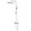 Refurb Swirl Thorness  Rear-Fed Exposed Chrome-Plated Thermostatic Mixer Shower with Diverter