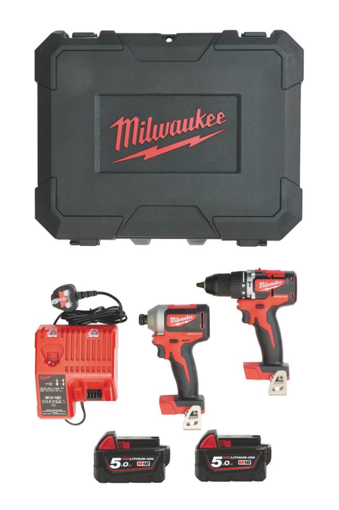 Screwfix milwaukee twin online pack