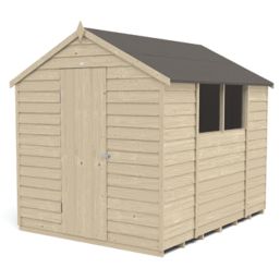 Forest  6' x 8' (Nominal) Apex Overlap Timber Shed with Base