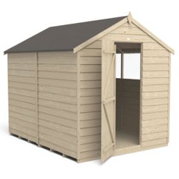 Forest  6' x 8' (Nominal) Apex Overlap Timber Shed with Base