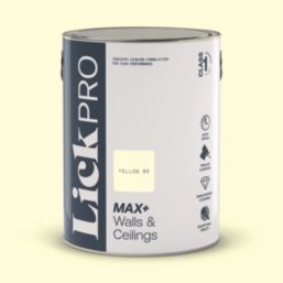 LickPro Max+ 5Ltr Yellow 05 Matt Emulsion  Paint