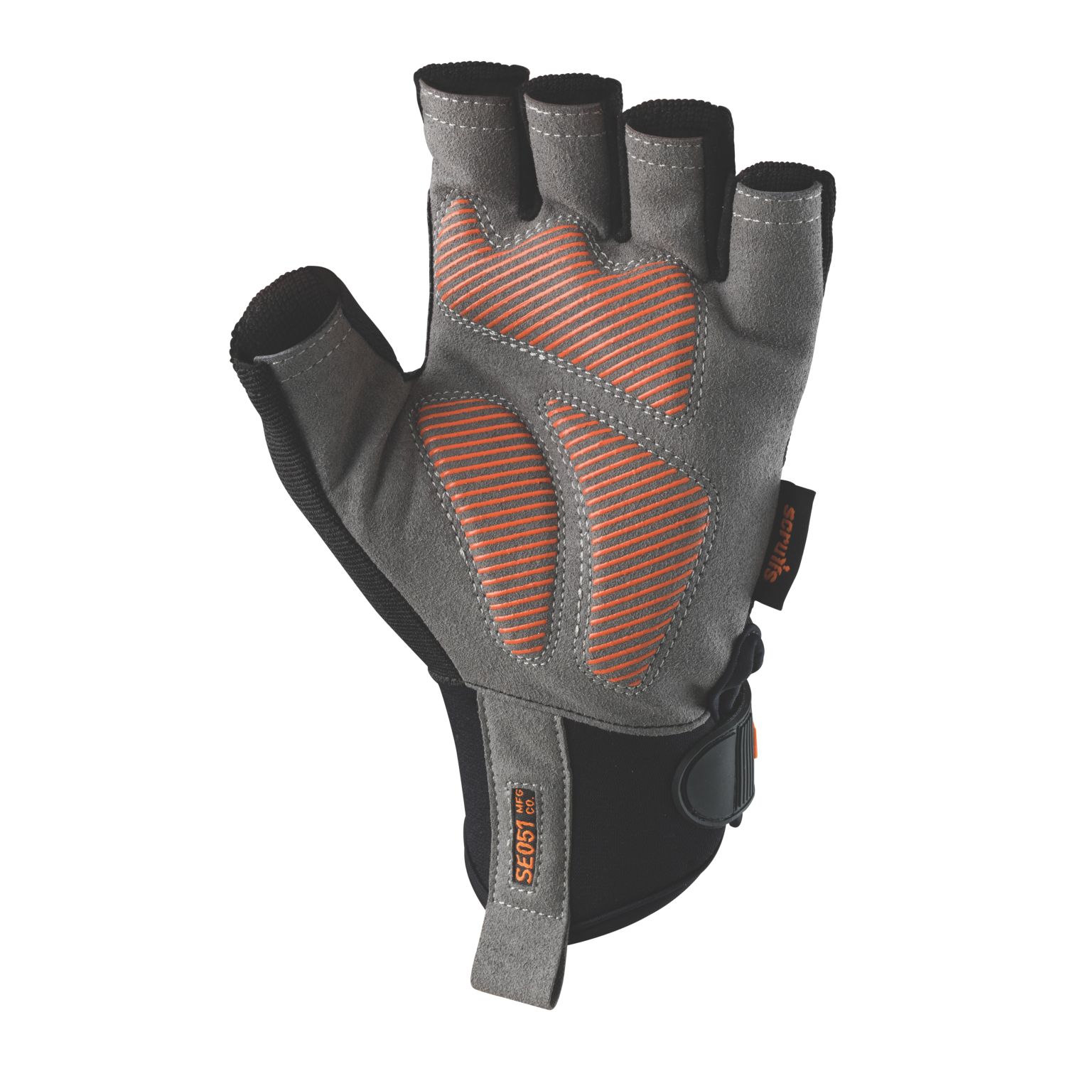 Scruffs Trade Fingerless Work Gloves Black & Grey Large (229KV)