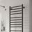 Reina 800mm x 500mm 426BTU Black Flat Electric Towel Radiator