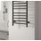 Reina 800mm x 500mm 426BTU Black Flat Electric Towel Radiator