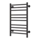 Reina 800mm x 500mm 426BTU Black Flat Electric Towel Radiator