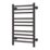 Reina 800mm x 500mm 426BTU Black Flat Electric Towel Radiator