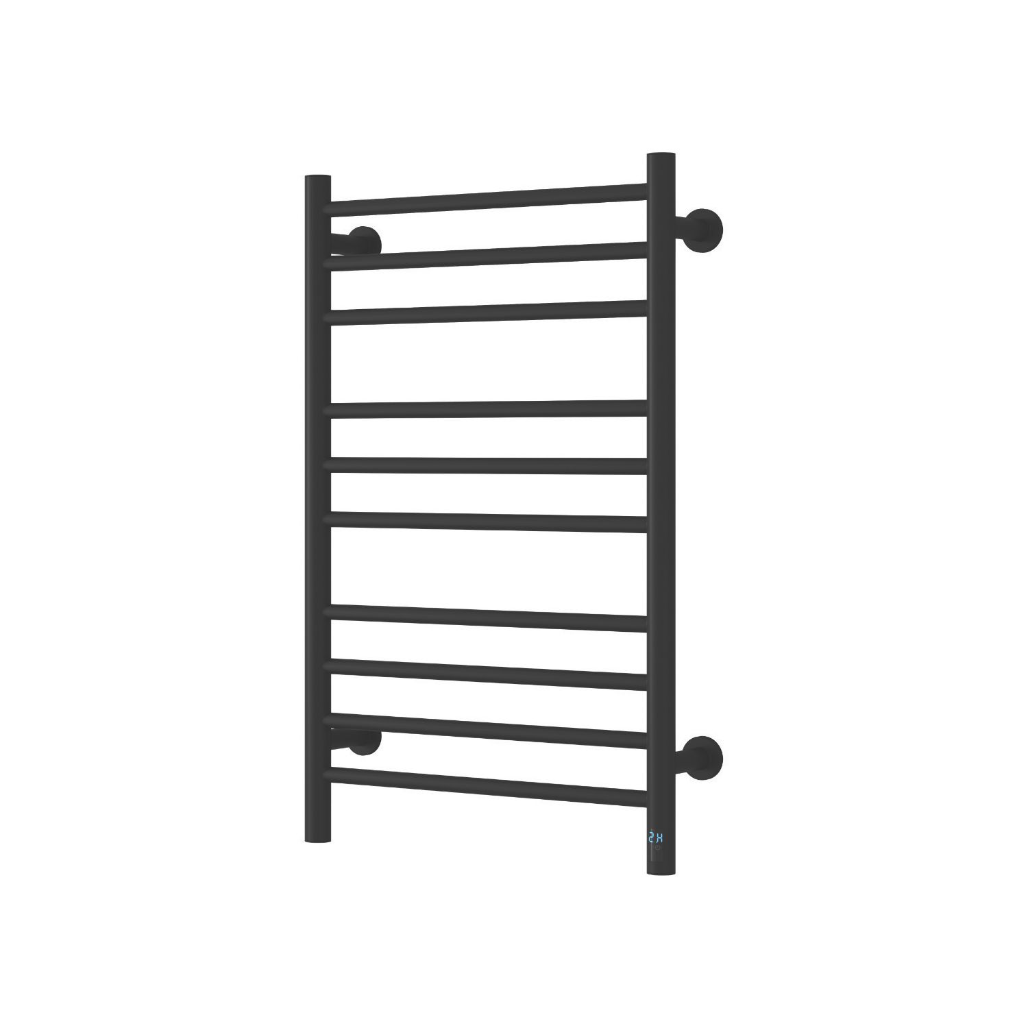 Reina 800mm x 500mm 426BTU Black Flat Electric Towel Radiator (229LG)