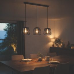 Eglo Floresta 3-Light Pendant Black