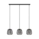 Eglo Floresta 3-Light Pendant Black