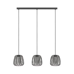 Eglo Floresta 3-Light Pendant Black