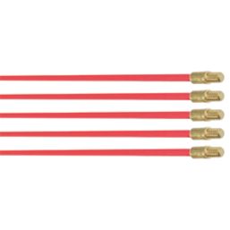 Super Rod CR-RX5 5mm Flexible Red Cable Rods 5m 5 Pieces