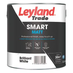 Leyland Trade Smart Matt Brilliant White Emulsion Paint 2.5Ltr