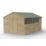 Forest Beckwood 10' x 14' 6" (Nominal) Apex Shiplap Timber Shed with Base & Assembly